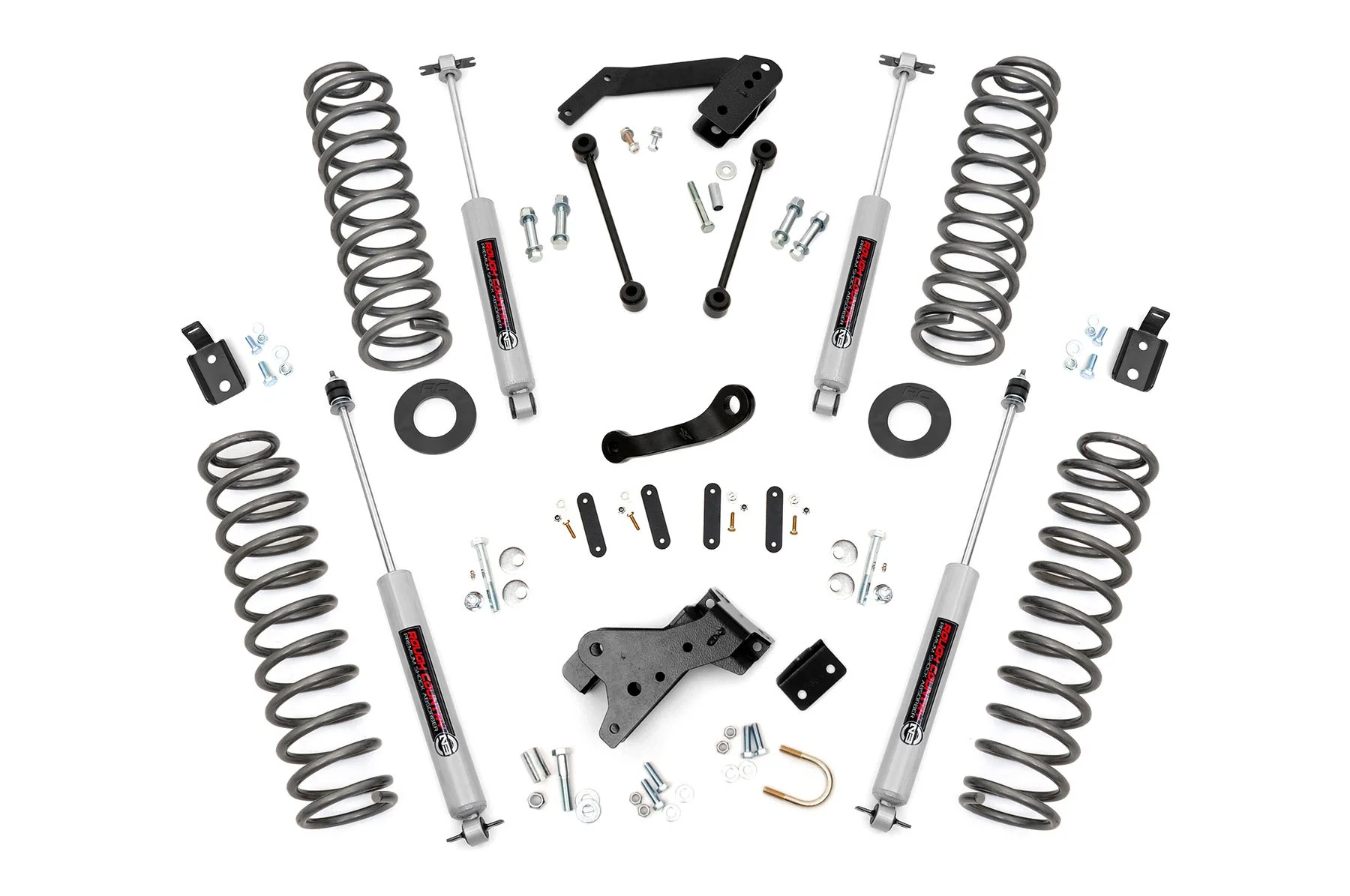Rough Country 4in Suspension Lift Kit For Jeep 07-18 Wrangler JK Unlimited 68130