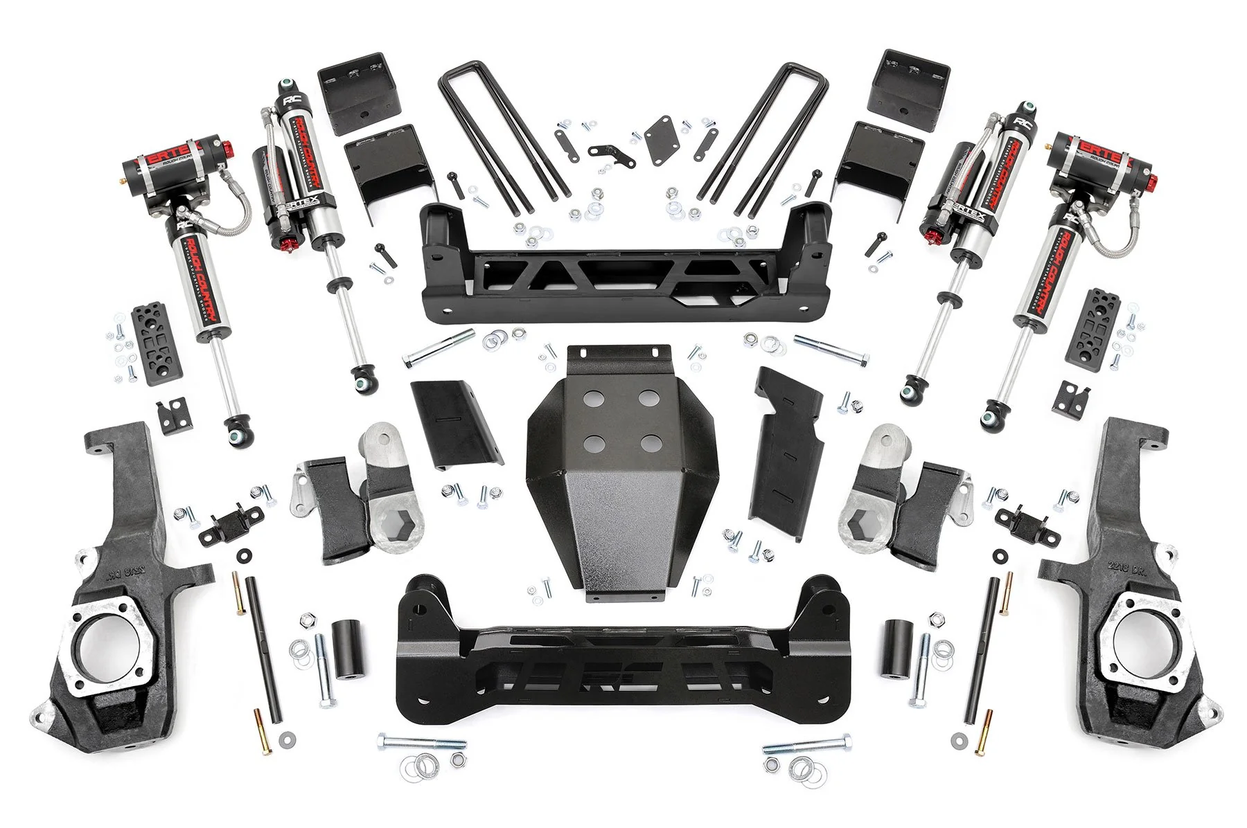 Rough Country 5" GM NTD Suspension Lift Kit Vertex 11-19 2500HD/3500HD Silvarado 26050