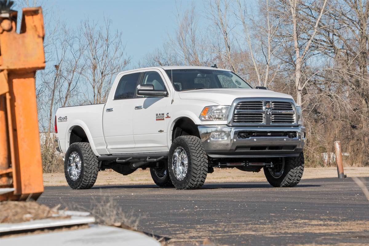 Rough Country 5 Inch Lift Kit FR Gas Coil Radius Arms M1 For Ram 250014-18 - Image 2