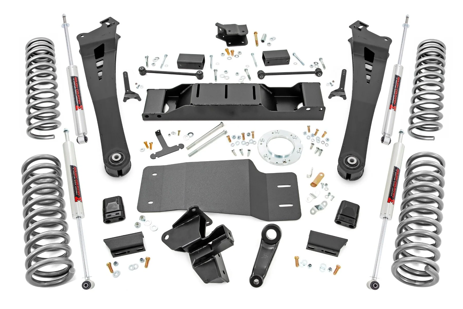 Rough Country 5" Lift Kit Dual Rate Coils M1 Non-AISIN For Ram 2500 19-22 38340