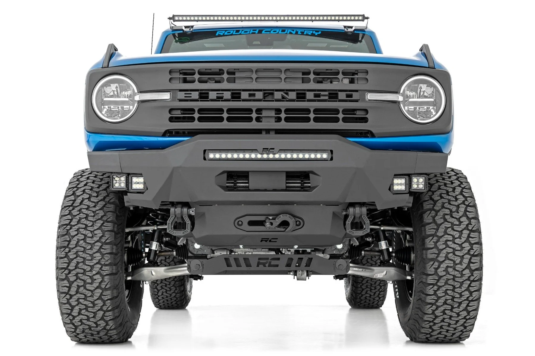 Rough Country 5" Lift Kit M1R Reservoir for Ford Bronco 4wd 21-25 41540 - Image 2