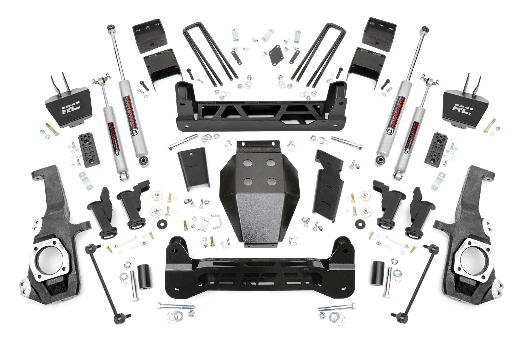Rough Country 5" Lift Kit Torsion Drop w/ Overloads Chevy/GMC 2500/3500HD 20-25 111030