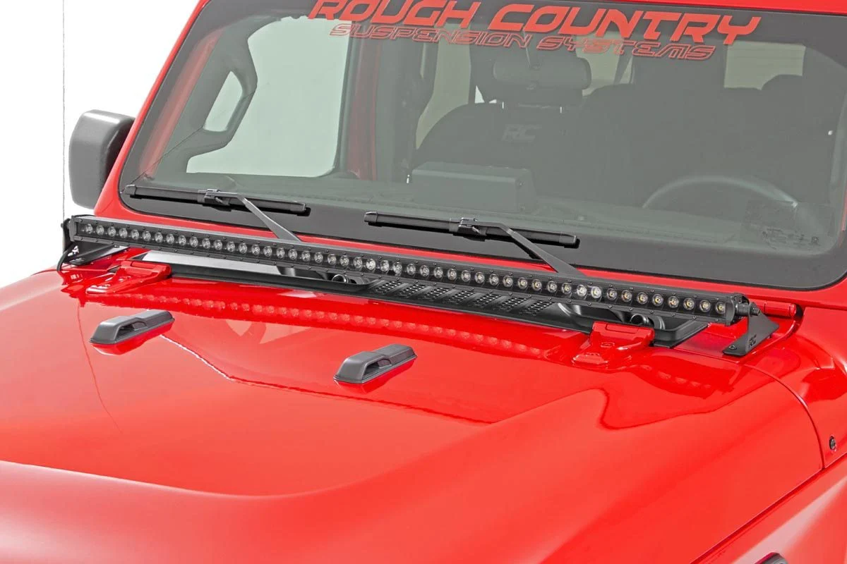 50" LED Hood Kit 18-23Wrangler JL, 20 Gladiator JT BLK-Ser 70057 - Image 2
