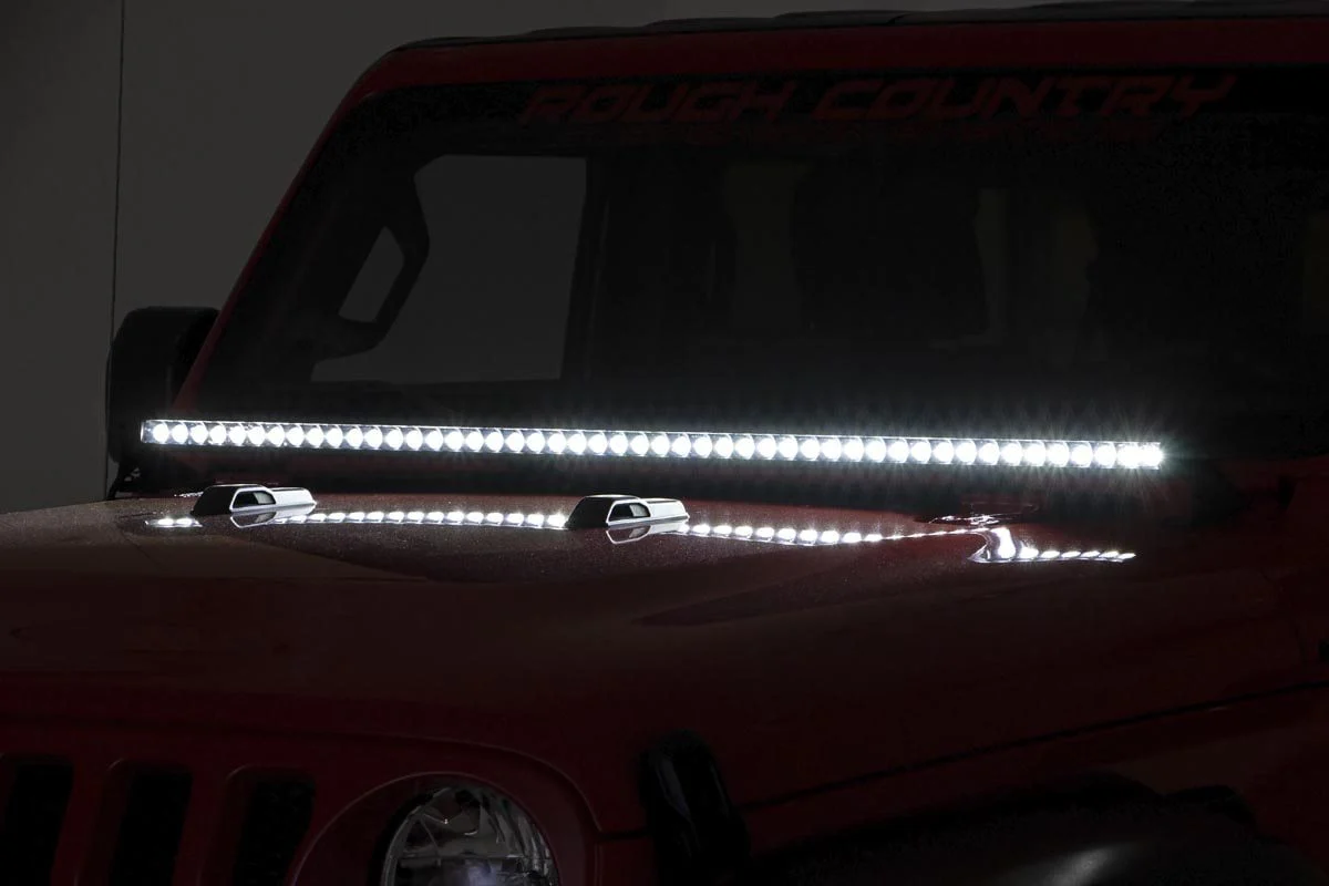 50" LED Hood Kit 18-23Wrangler JL, 20 Gladiator JT BLK-Ser 70057 - Image 4
