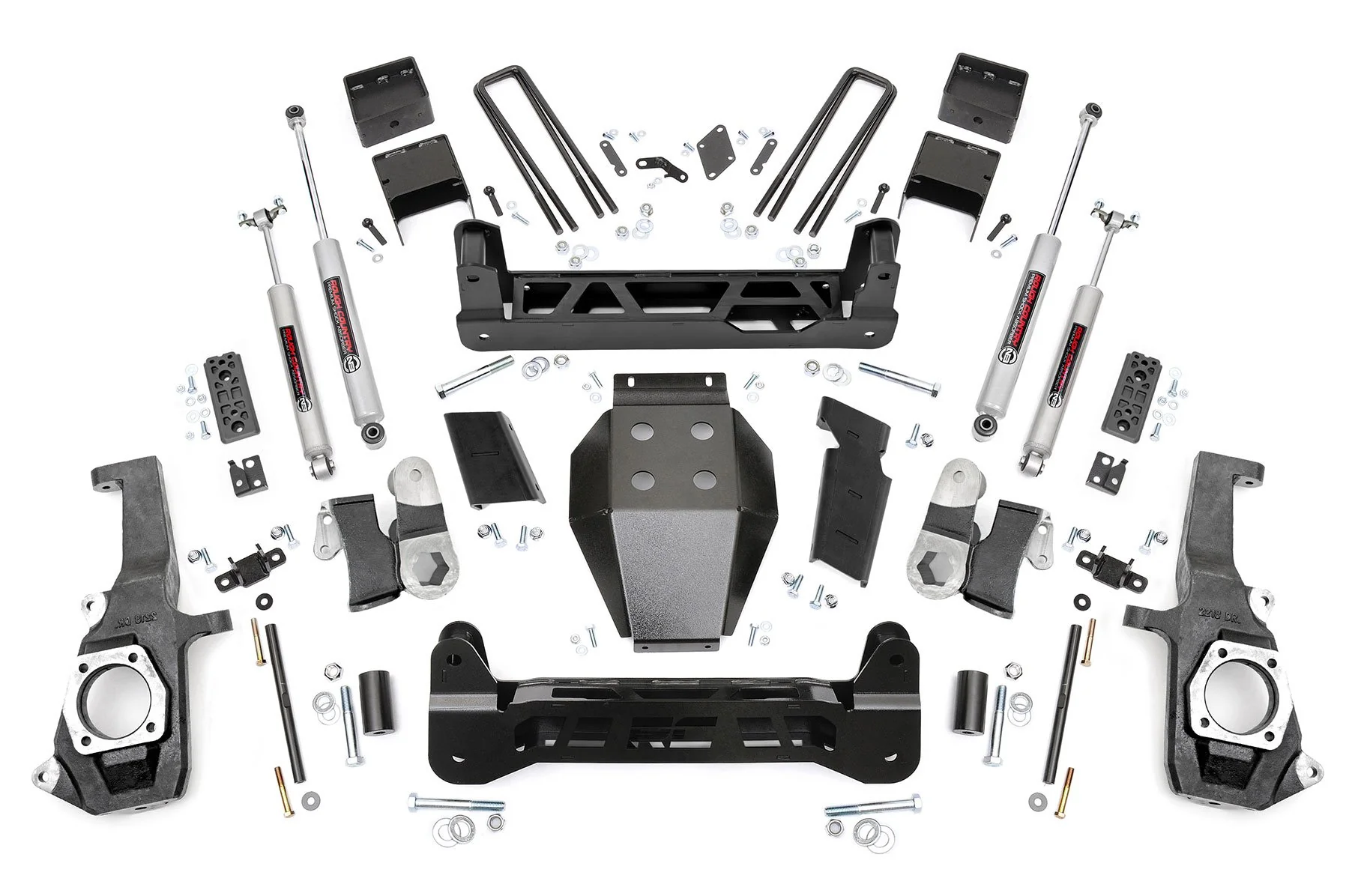 Rough Country 5in GM NTD Suspension Lift Kit 11-19 2500HD/3500HD 26030
