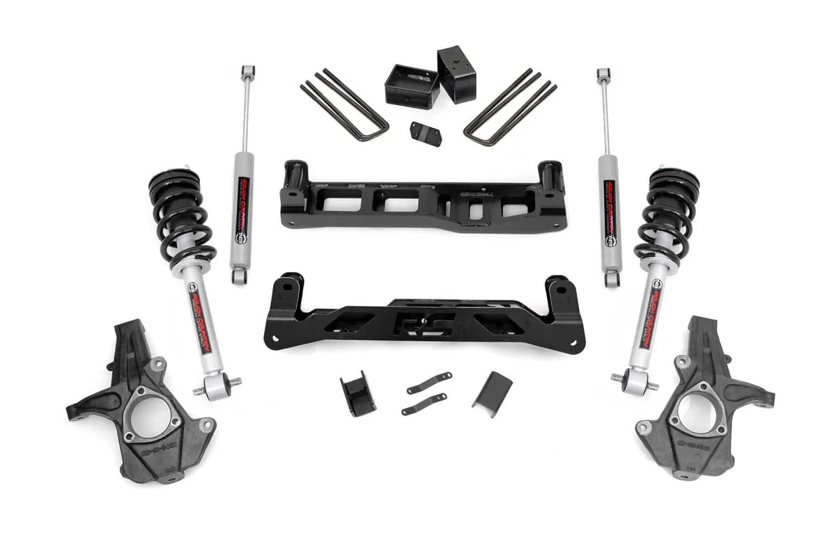 Rough Country 5in Suspension Lift Kit Chevy GMC 1500 07-13 1500 w/N3 Shocks