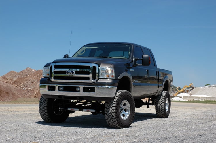 Rough Country 6" 4-Link Lift Kit w/Vertex Shock for Ford 05-07 F250 Diesel-w/Ove - Image 2