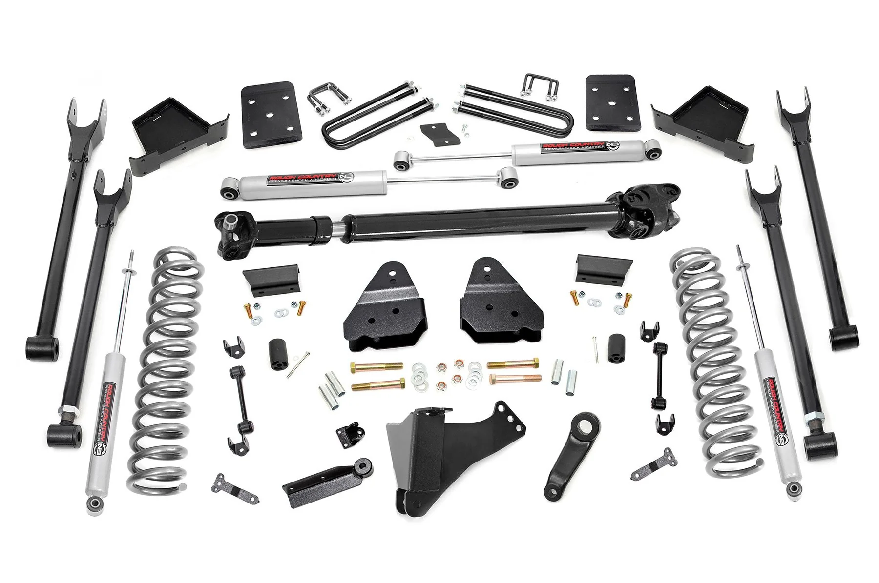 Rough Country 6" for Ford 4-Link Lift 17+ F250/350 F DL Diesel 4" Axle Nooverld 50721