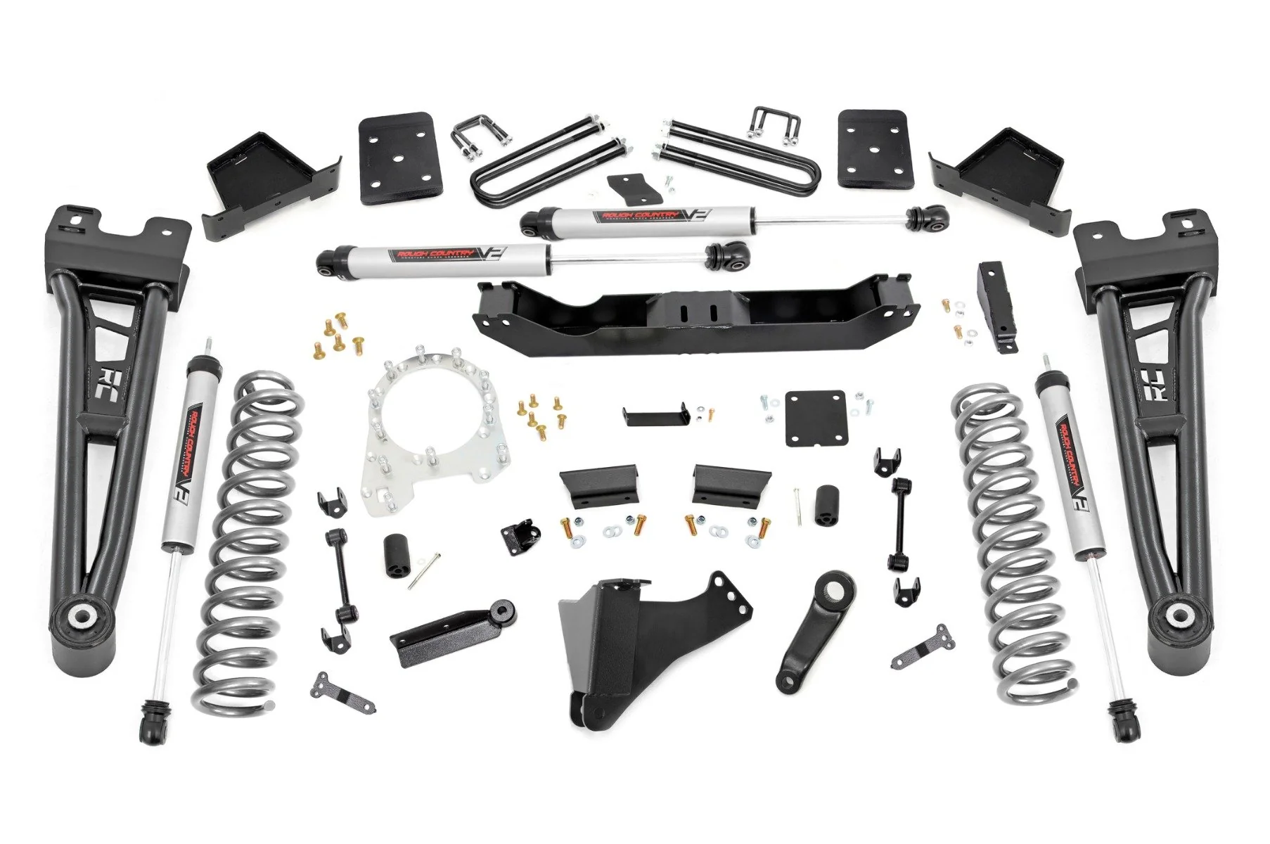 Rough Country 6" for Ford Lift Kit w/Radius NeoV2 Shocks 17-19 F-250/350 Diesel