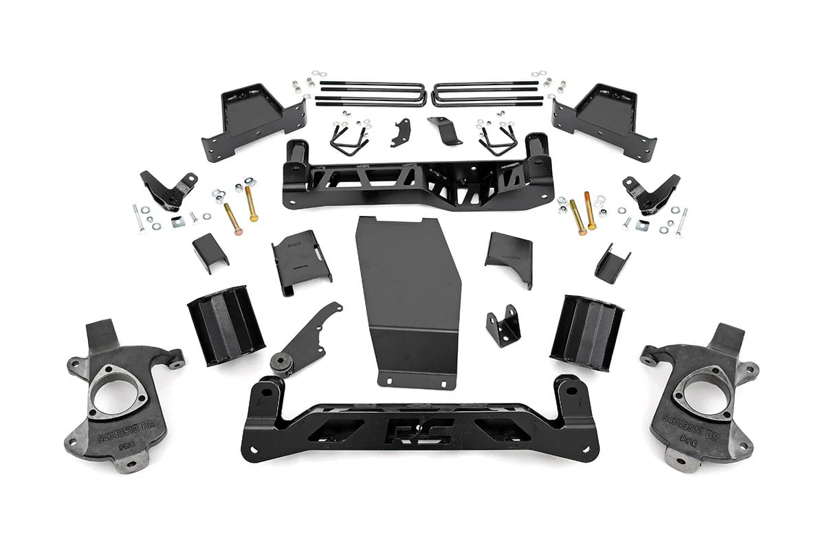 Rough Country 7" GMC Lift Kit 14-18 1500 Denali MagneRide Alum Stamped Steel - Image 2