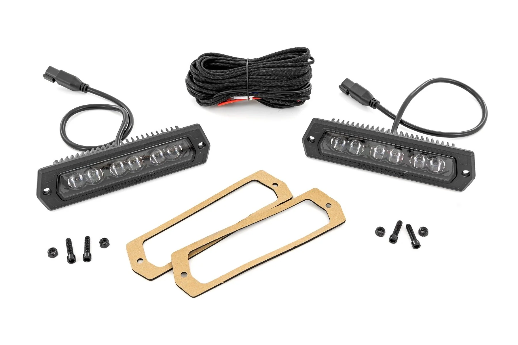 6 Inch Black Series LED Lights Flush Mount Pair
