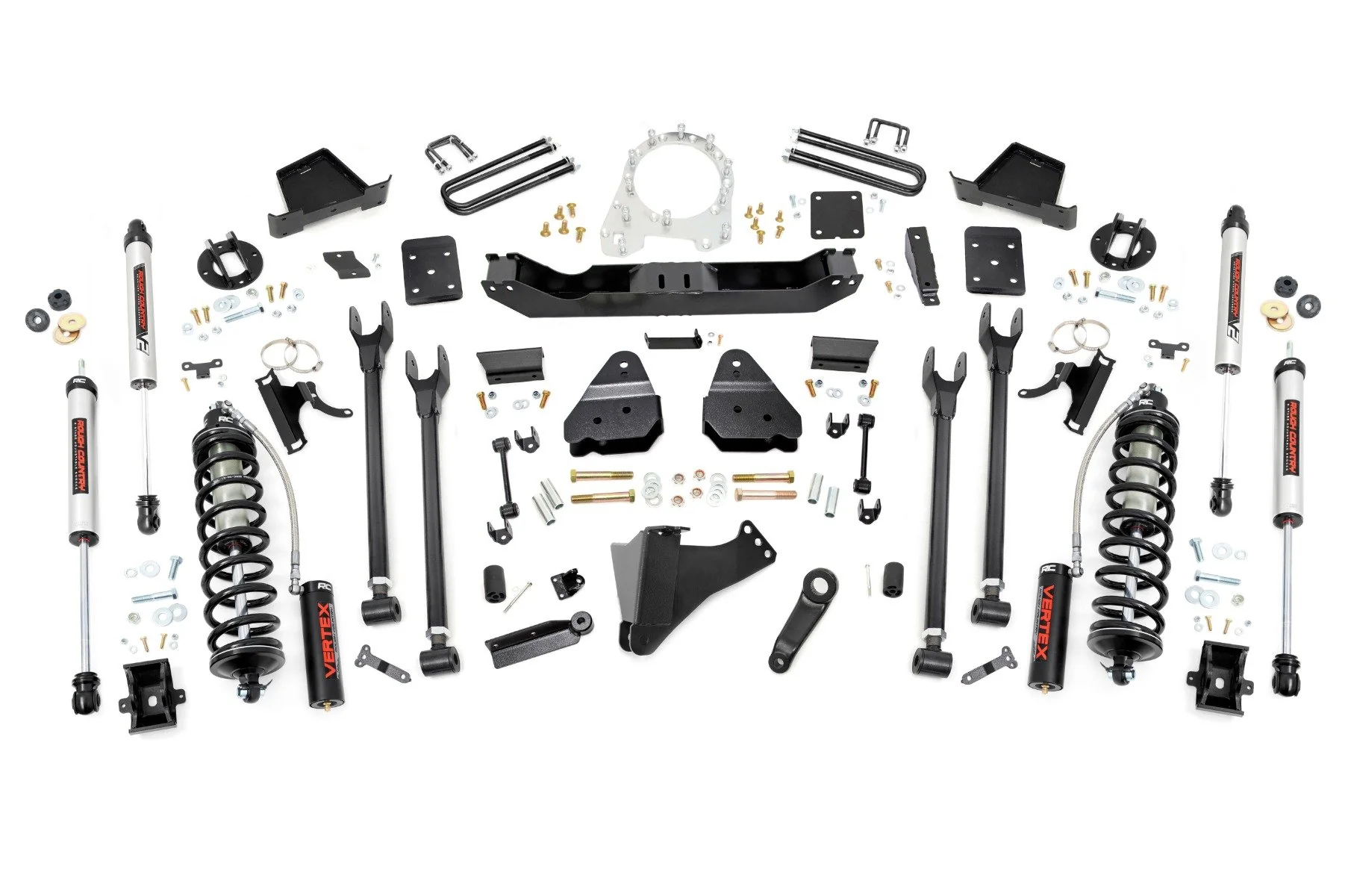 Rough Country 6" Lift Kit 4-Link OVLD C/O V2 For Ford SuperDuty 17-22