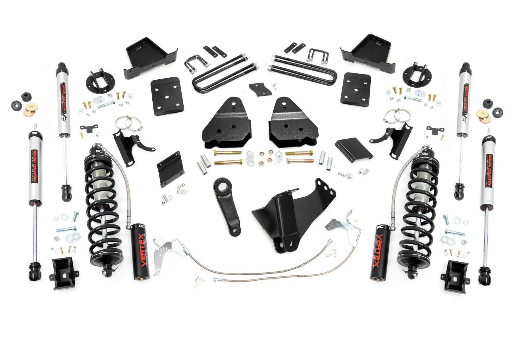 Rough Country 6" Lift Kit Gas No OVLD Coilover w/V2 for Ford Super Duty 15-16 52958