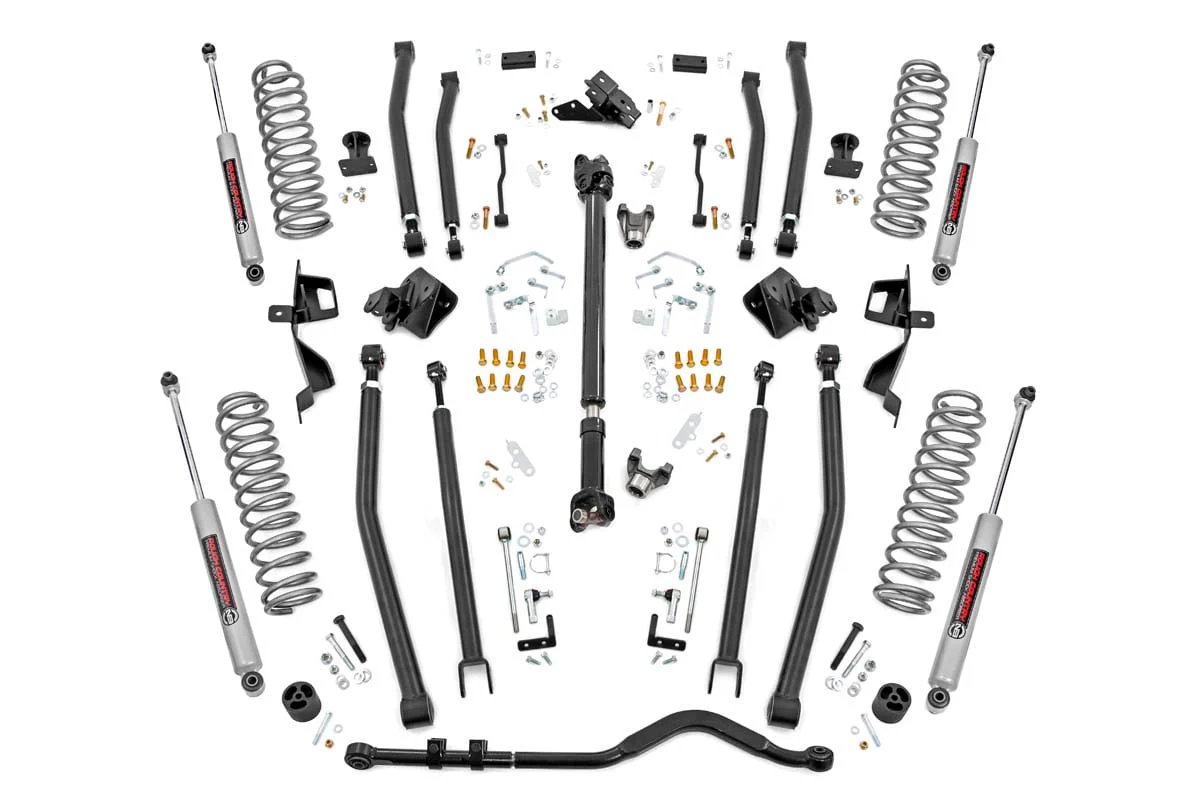 Rough Country 6" Long Arm Suspension Lift Kit for Wrangler JLU 18-19 4-Door 66030