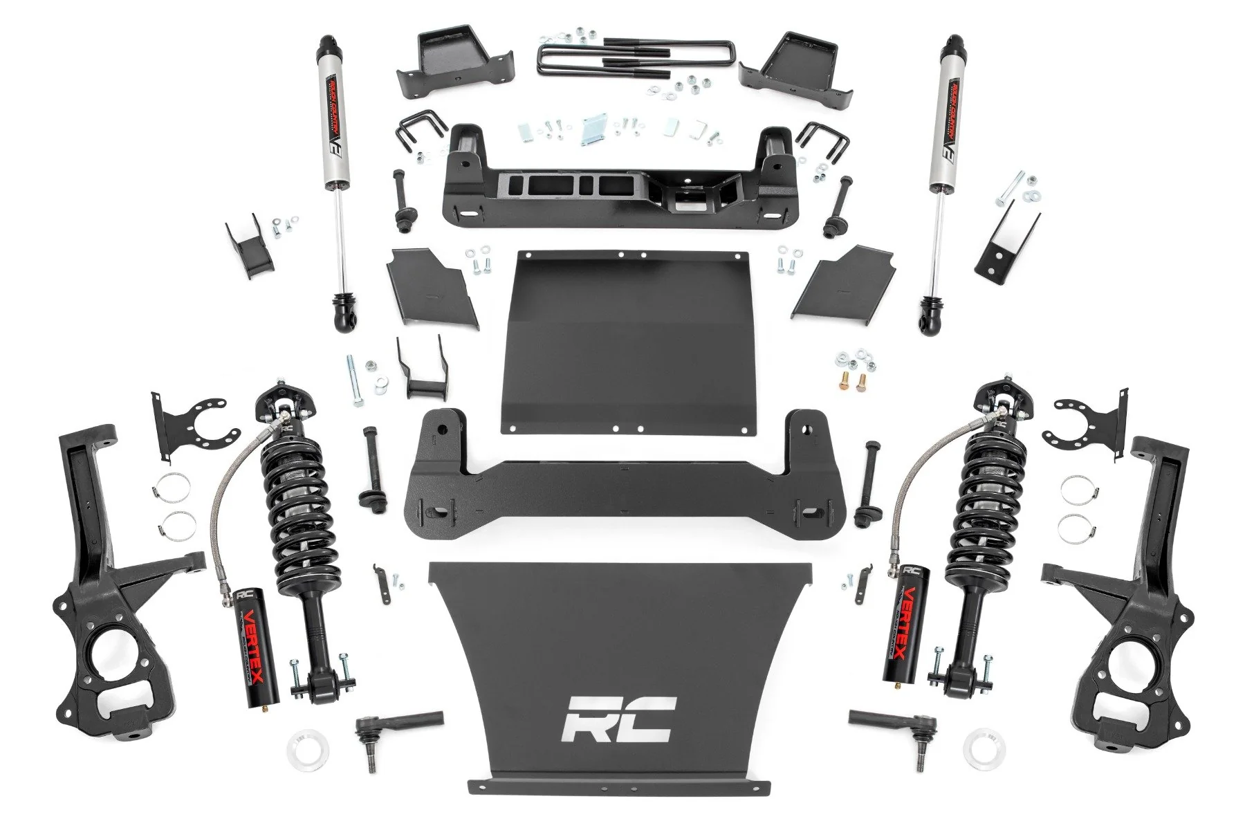 Rough Country 6" Suspension Lift Kit Coilovers/V2 Shocks 19-24 Chevy 1500 4wd/2wd