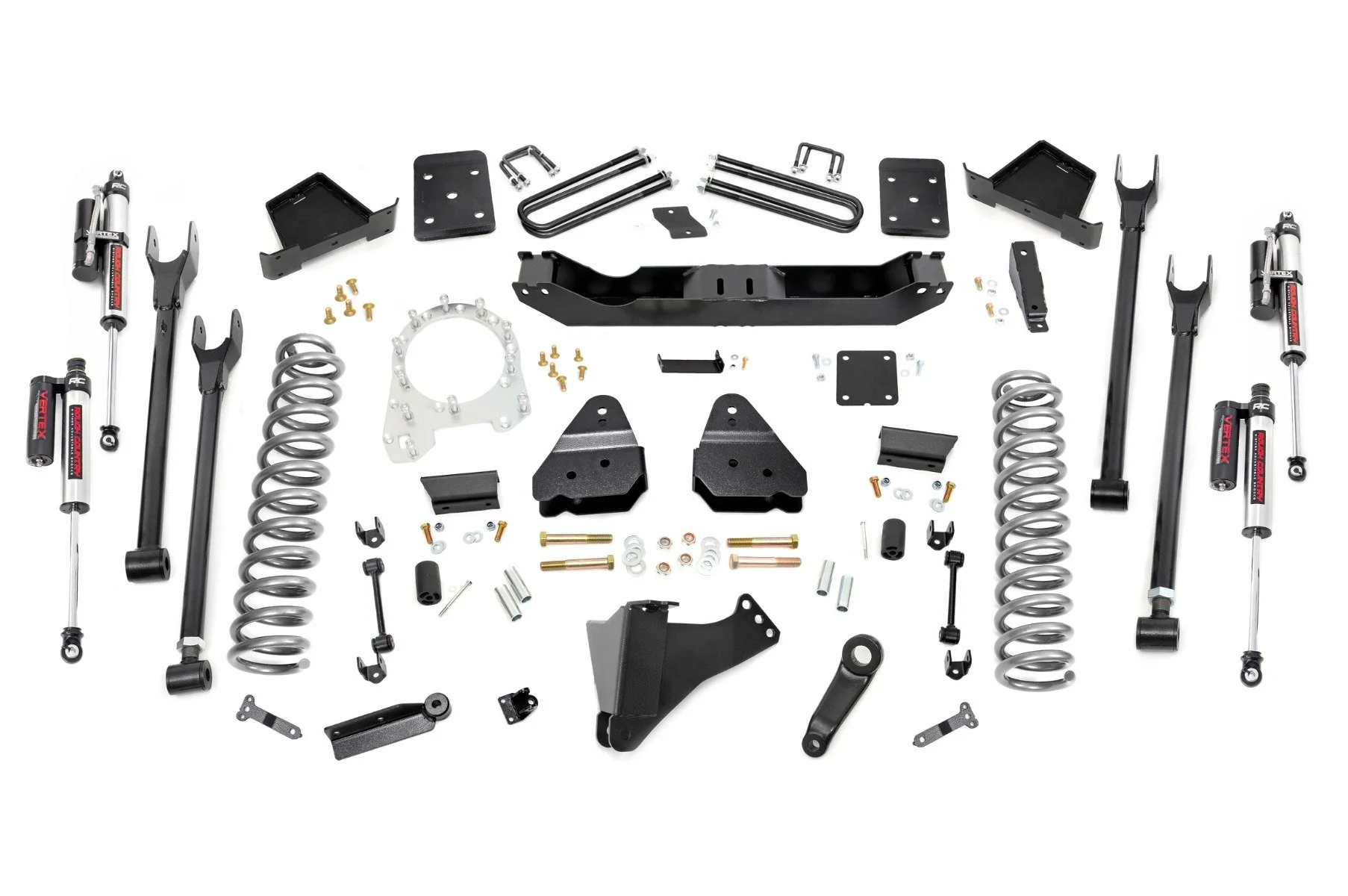 Rough Country 6in for Ford 4-Link Lift Kit 17-19 F-250 4wd Diesel w/o Overloads