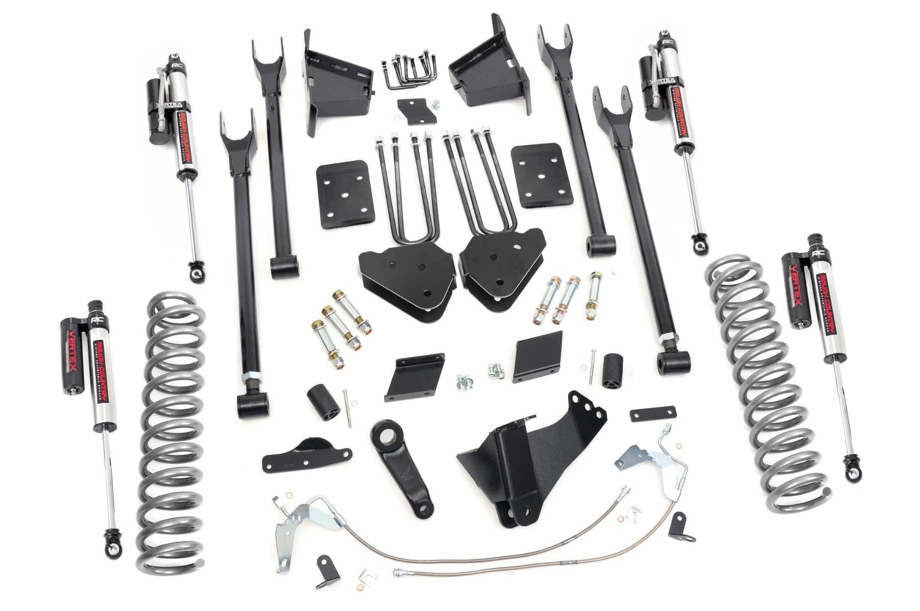 Rough Country 6" Lift Kit for Ford 4-Link Vertex 11-14 F-250 4wd No Overloads