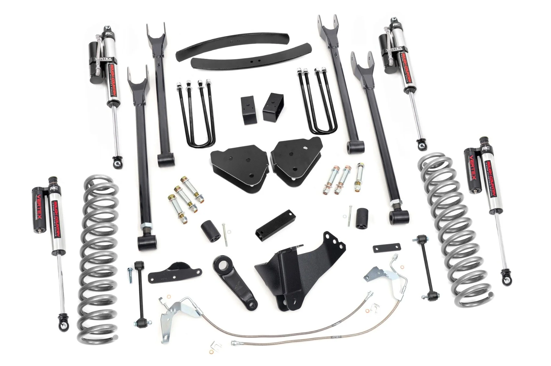 Rough Country 6" Suspension Lift Kit for Ford 4-Link Gas 08-10 F250/350