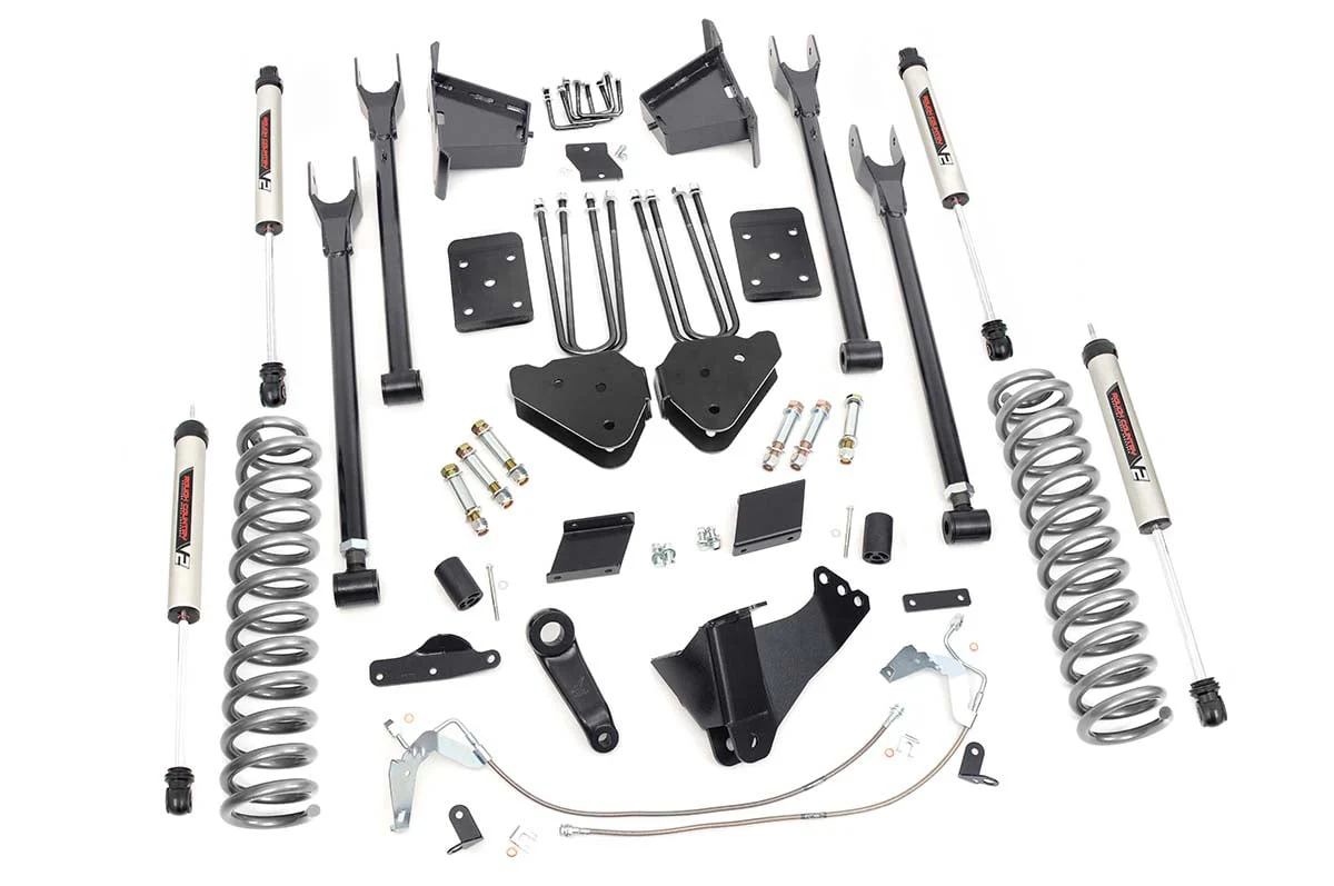 Rough Country 6in for Ford Suspension Lift Kit 4-Link w/V2 Shocks 15-16 F-250 58970