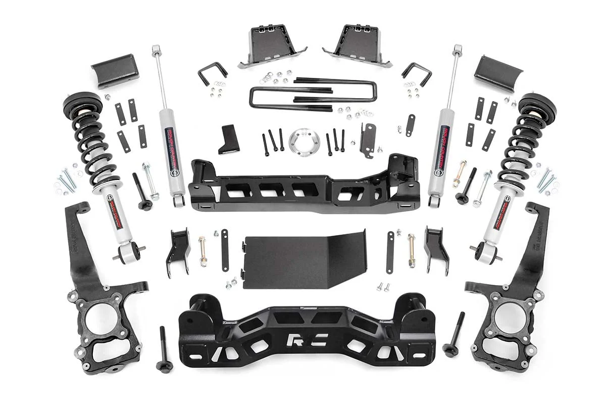 Rough Country 6in for Ford Suspension Lift Kit Lifted Struts 2014 F-150 4wd 57531 - Image 2