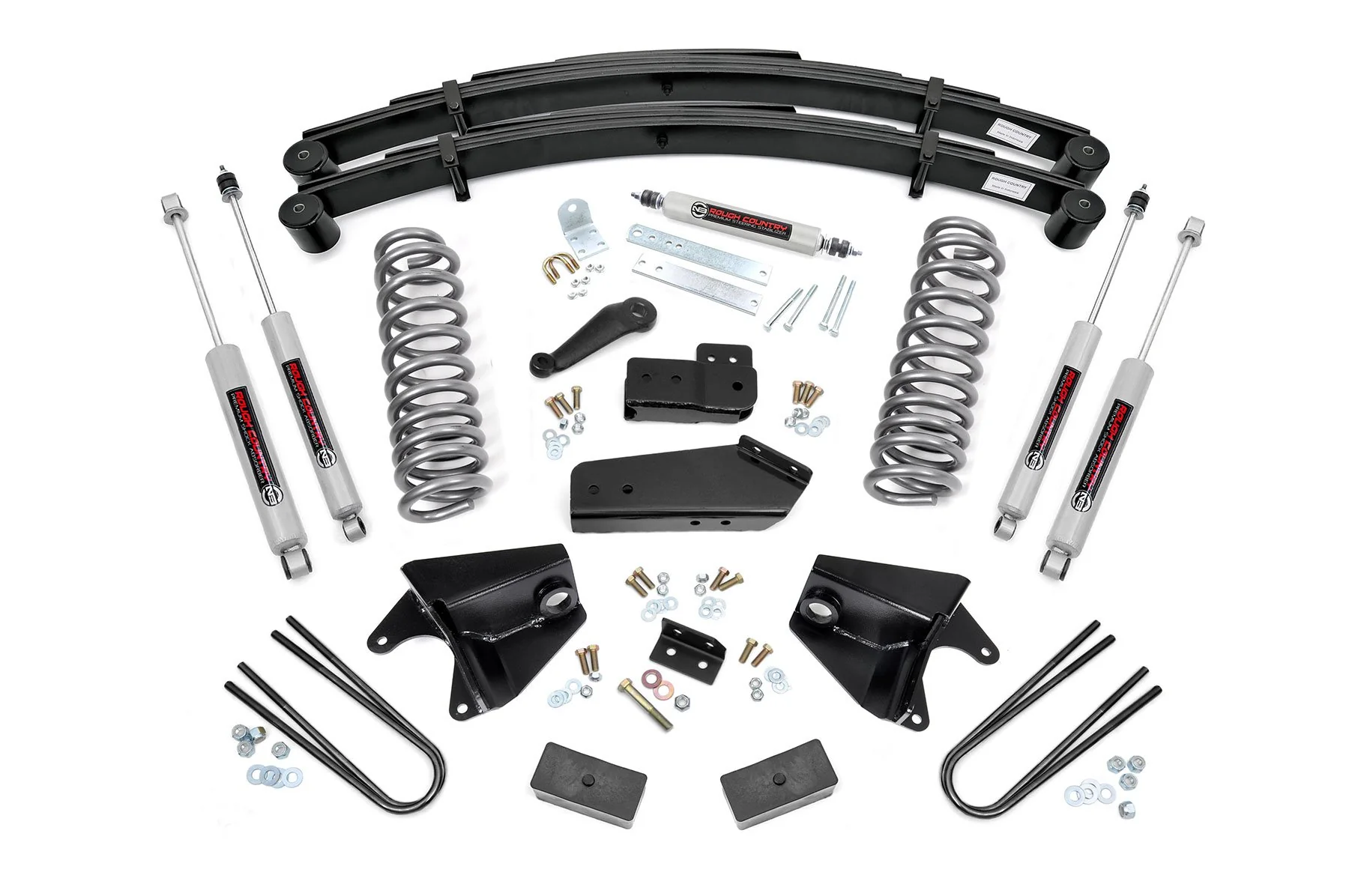 Rough Country 6" Lift Kit for for Ford 80-96 F-150/Bronco W Rear Leaf