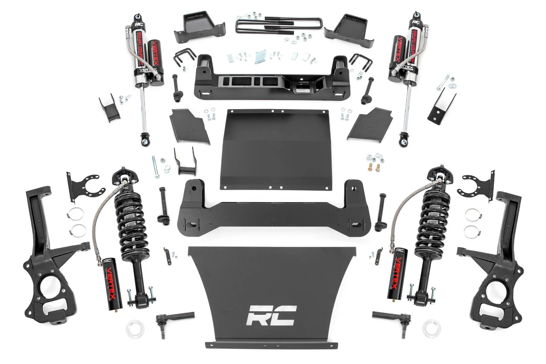 Rough Country 6in Suspension Lift Kit Vertex Shocks 19-20 Chevy 1500 PU