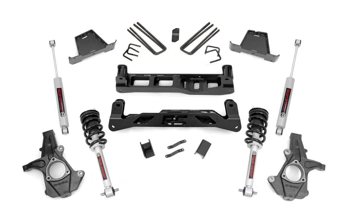 Rough Country 7.5in GM Suspension Lift Kit w/N3 Shocks & Struts 07-13 1500 PU