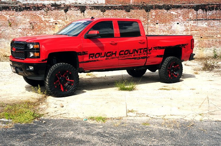 Rough Country 7in GM Lift Kit Lifted Struts 14-18 1500 PU 4wd Aluminum - Image 6