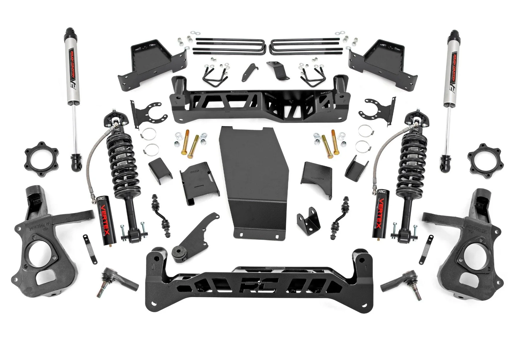 Rough Country 7in Chevy/GMC Lift Kit Vertex & V2 14-18 1500 PU 4wd Cast Steel