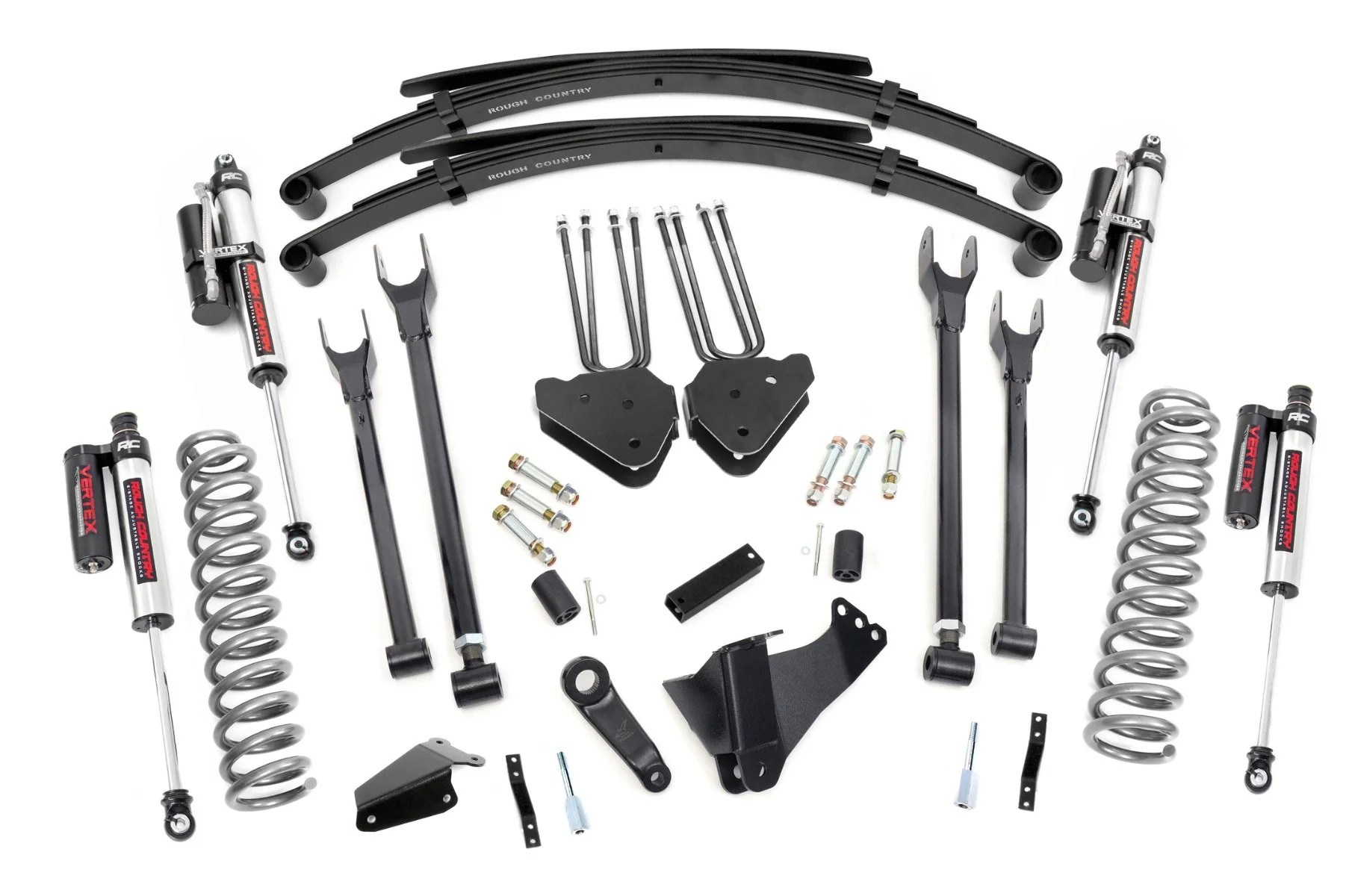 Rough Country 8in for Ford 4-Link Lift System w/Vertex 05-07 F250/350 Diesel