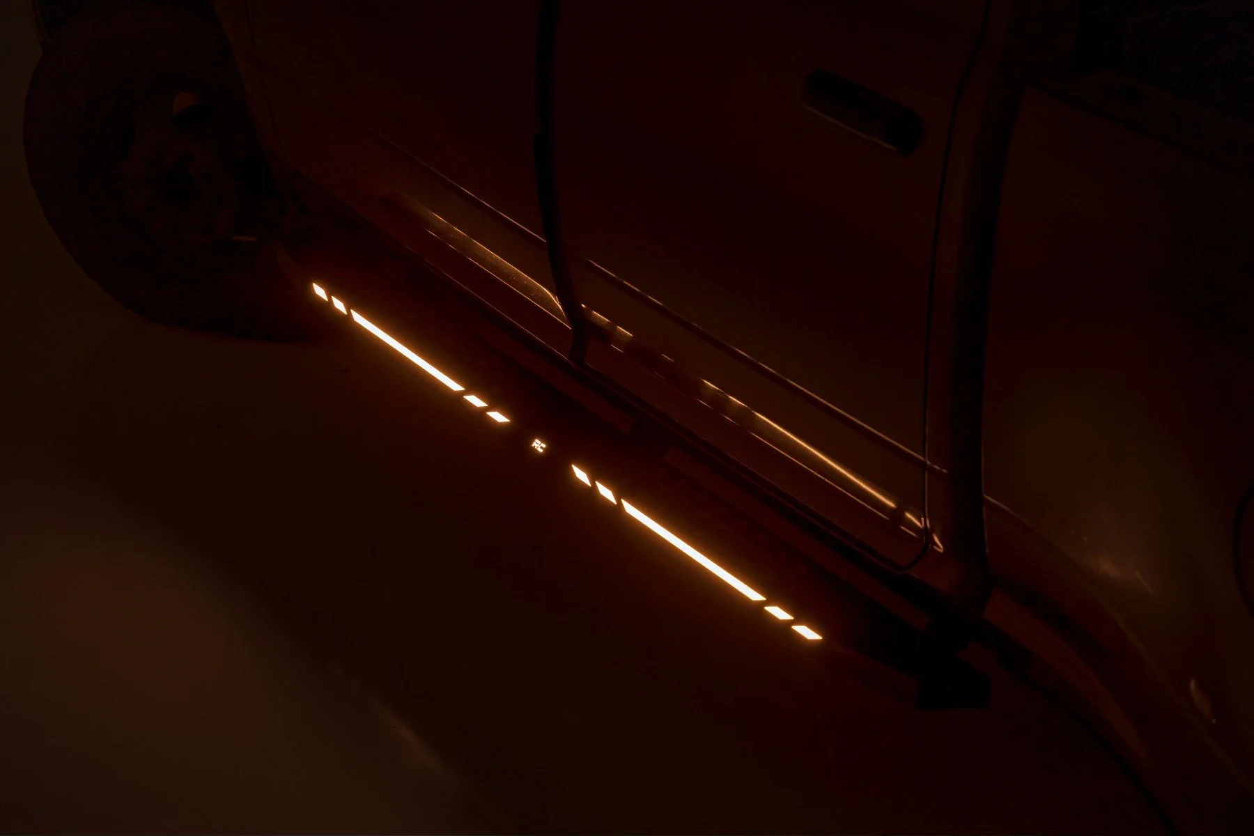 Rough Country AC2 Running Boards Amber/White CrewCab for Ram 1500/2500 10-25 - Image 4