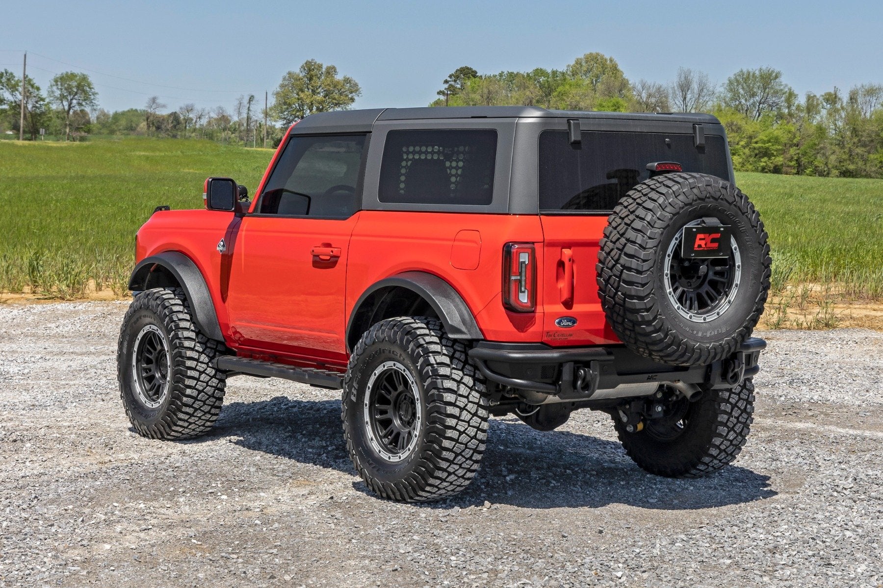 Rough Country BA2 Running Boards Side Step Bars for Ford Bronco 2 Door 21-25 - Image 5