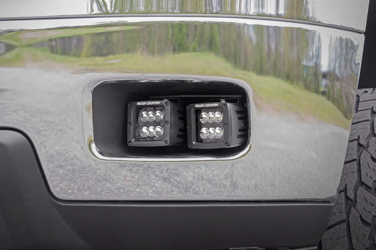 Chevrolet LED Fog Light Kit BLK Ser w/White DRL 11-14 Silverado HD 70628DRL - Image 5