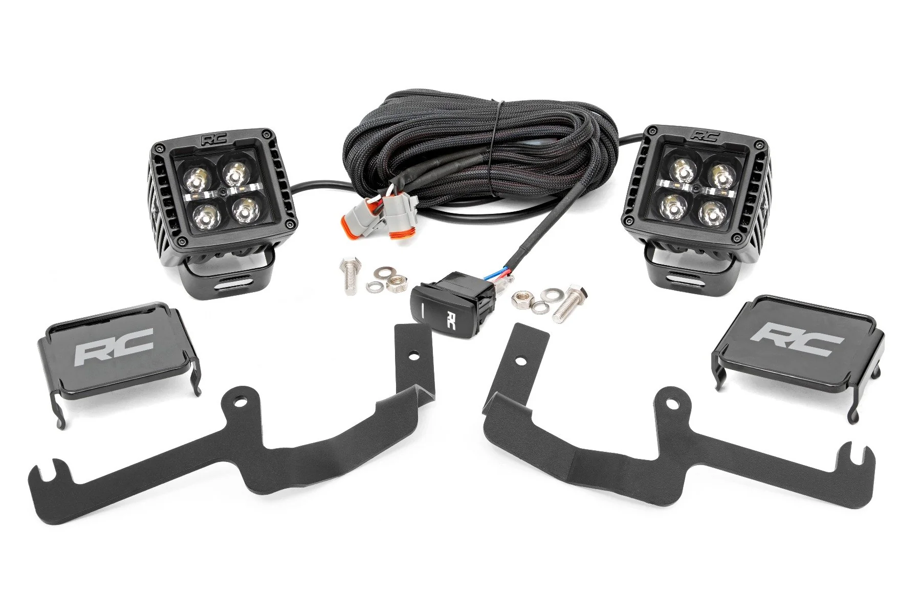 Chevy 2" LED Windshield Kit Black Series White DRL 19-20 Silverado 70843