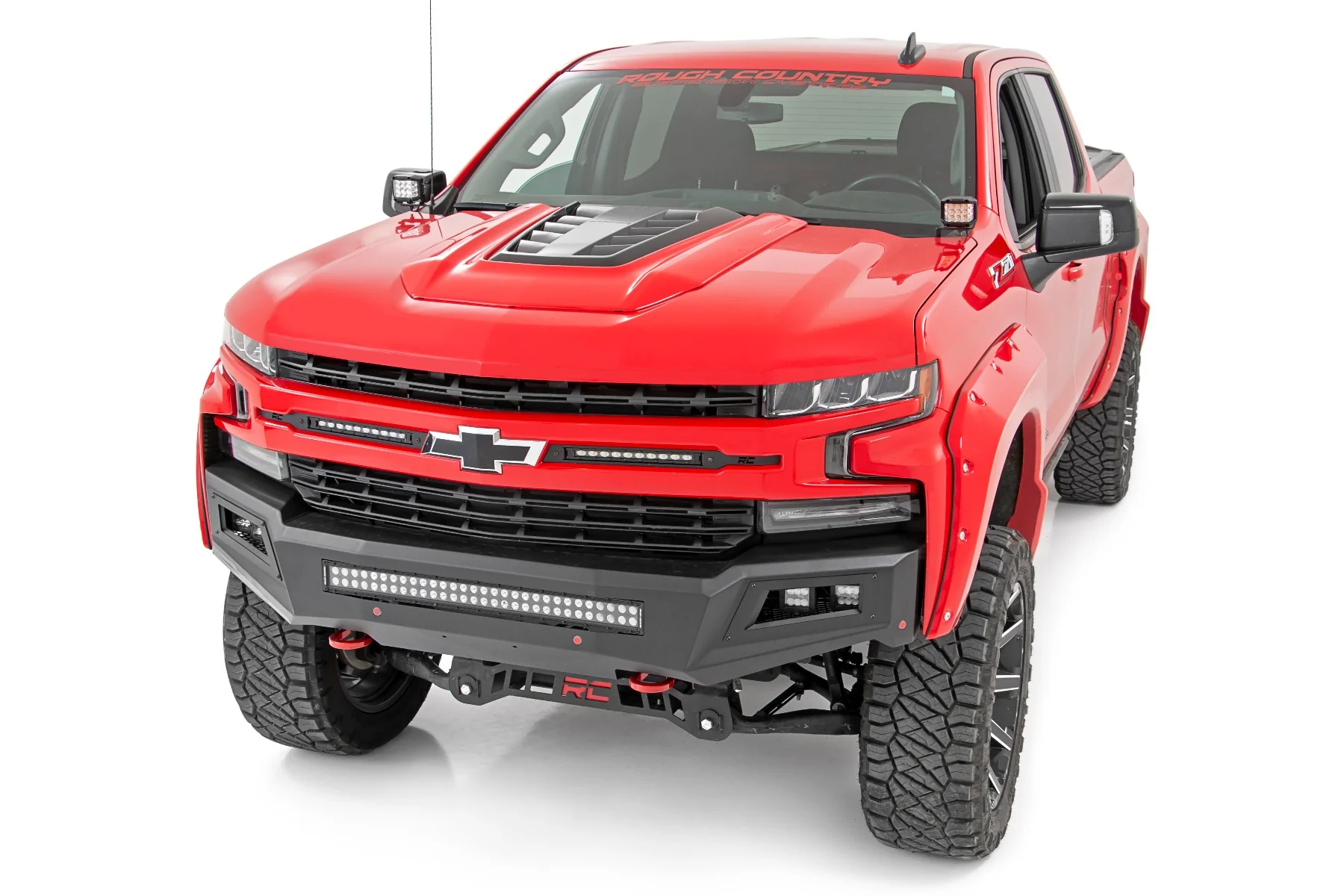 Chevy 2" LED Windshield Kit Black Series White DRL 19-20 Silverado 70843 - Image 4