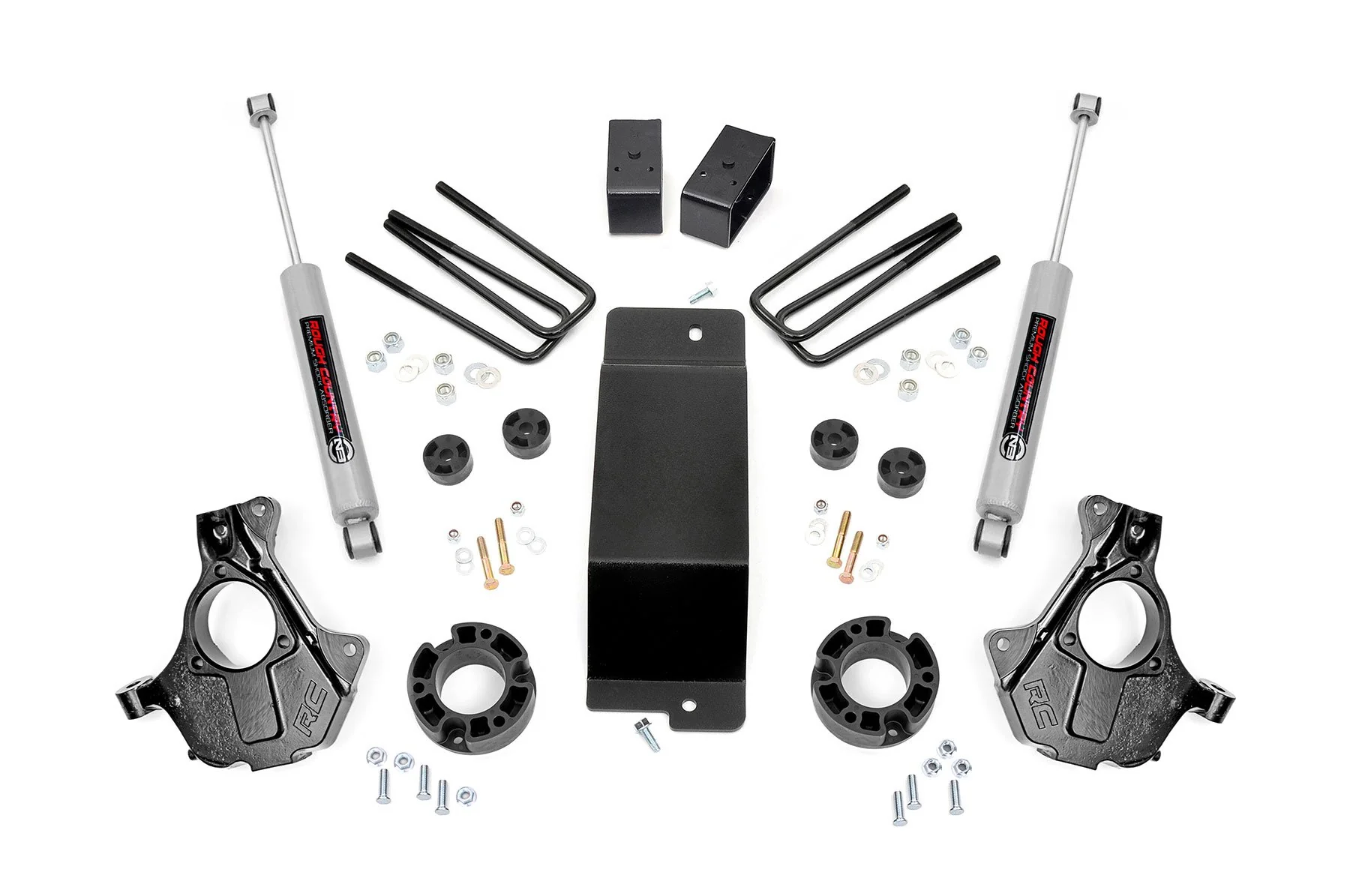Rough Country Chevy GMC 1500 Pickup 3.5" Suspension Lift Kit 14-18 4wd 12130