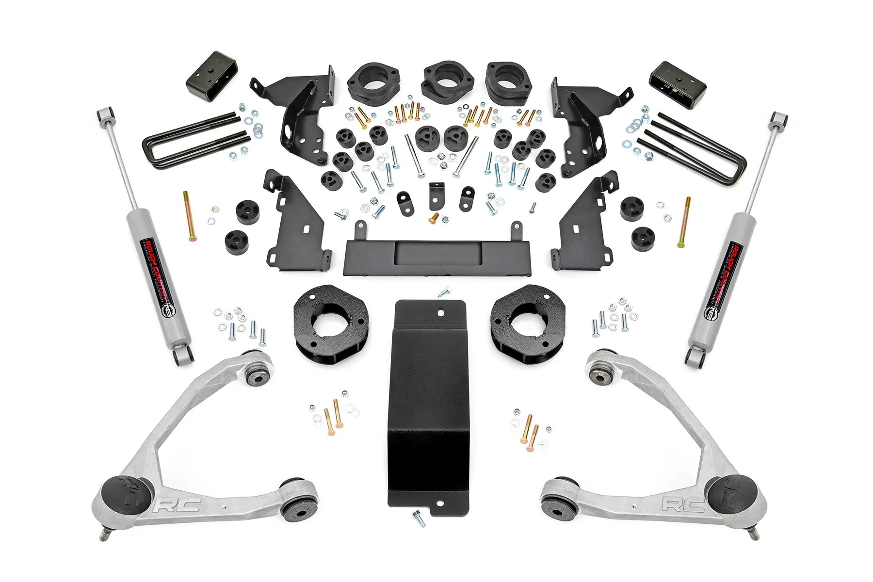 Rough Country Chevy GMC 1500 Pickup 4.75" Lift Kit w/Upper Control Arms 14-15
