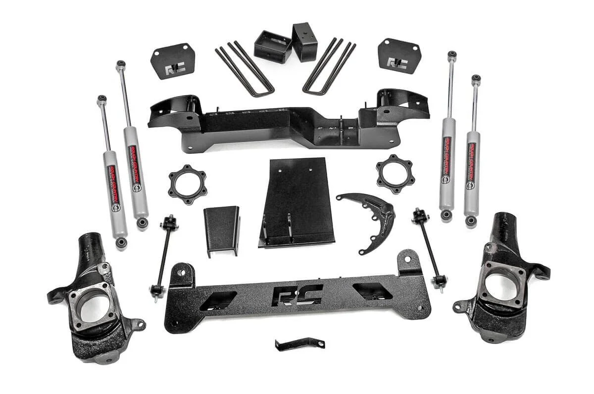 Rough Country Chevy GMC 1500HD Pickup 6" Suspension Lift Kit 4wd 01-06
