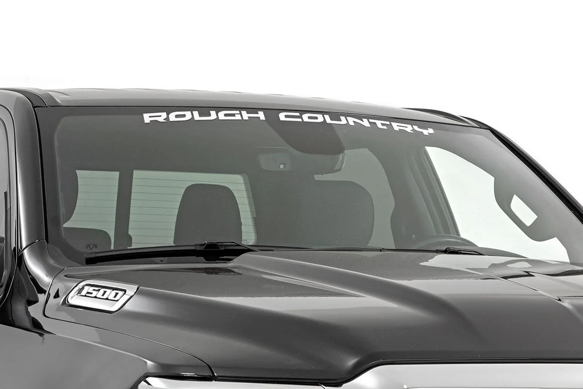 Rough Country Decal | 2 Inch x 27 Inch | White 84164W