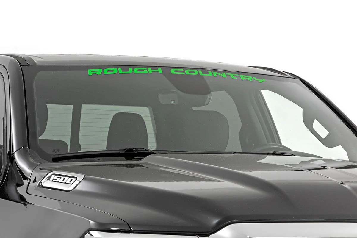 Rough Country Decal | 3.6 Inch x 35 Inch | Kelly Green 84166KG