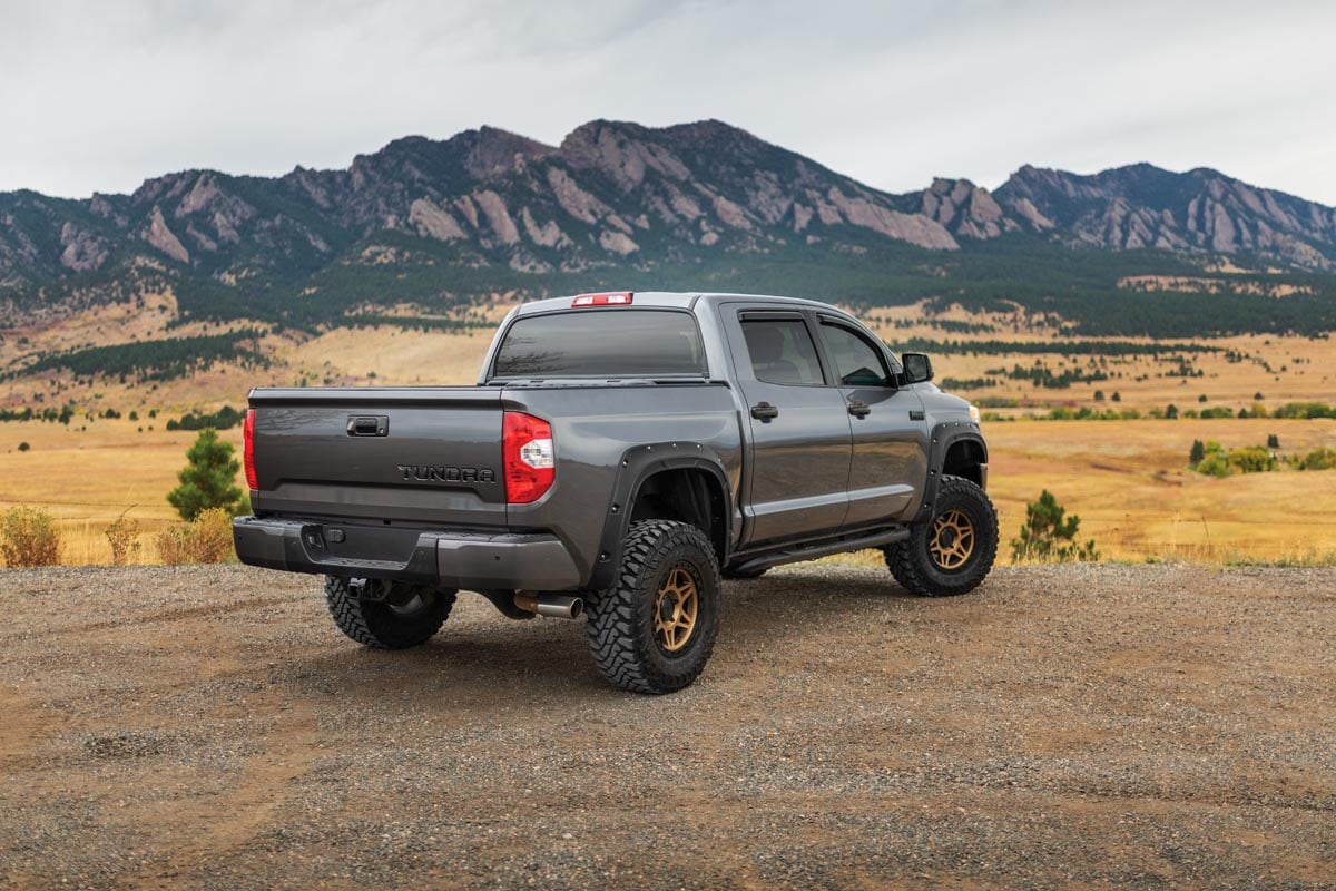 Rough Country Defender Fender Flares 8T6 Voodoo Blue for Toyota Tundra 14-21 - Image 4