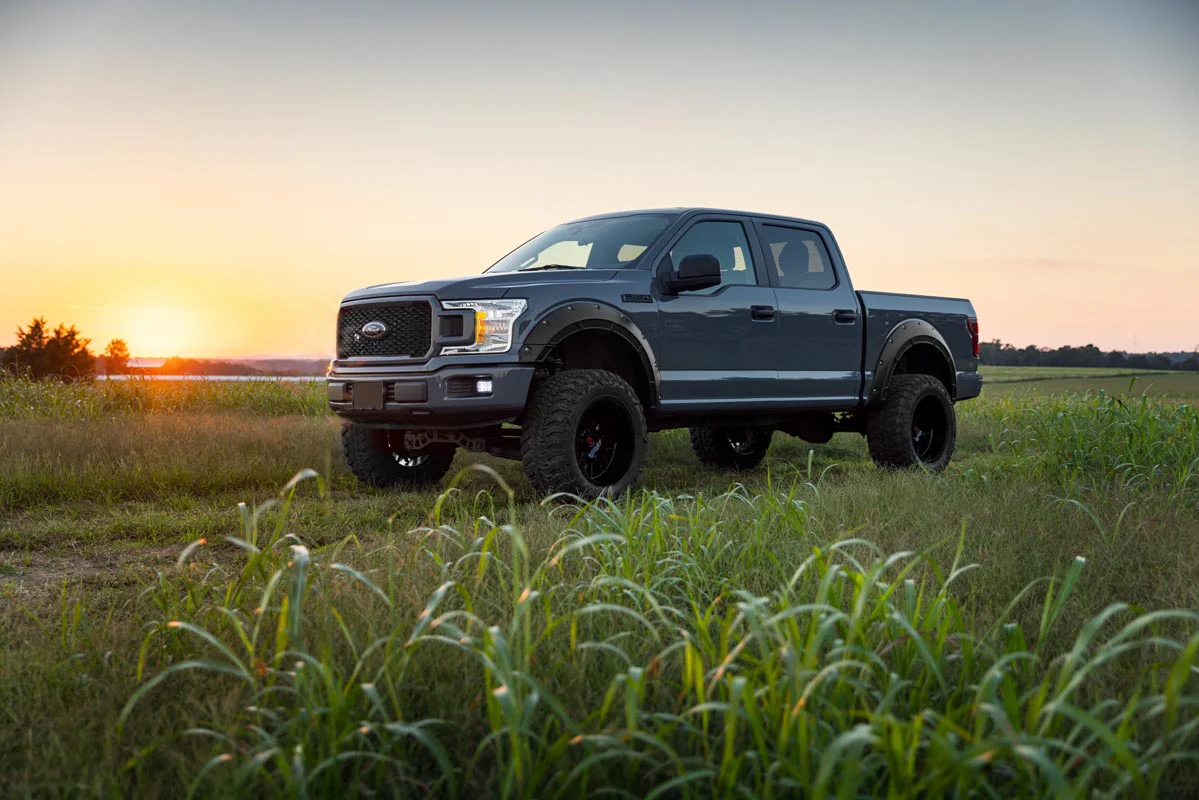 Rough Country Defender Fender Flares N1 Blue Jeans for Ford F150 15-20 - Image 2