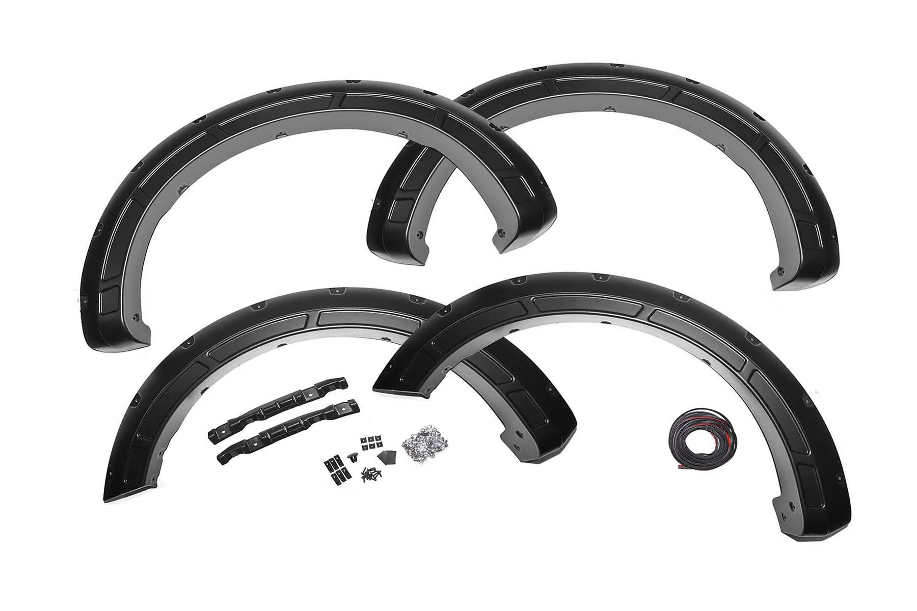 Rough Country Defender Fender Flares TB Real Steel for Ford F150 15-20