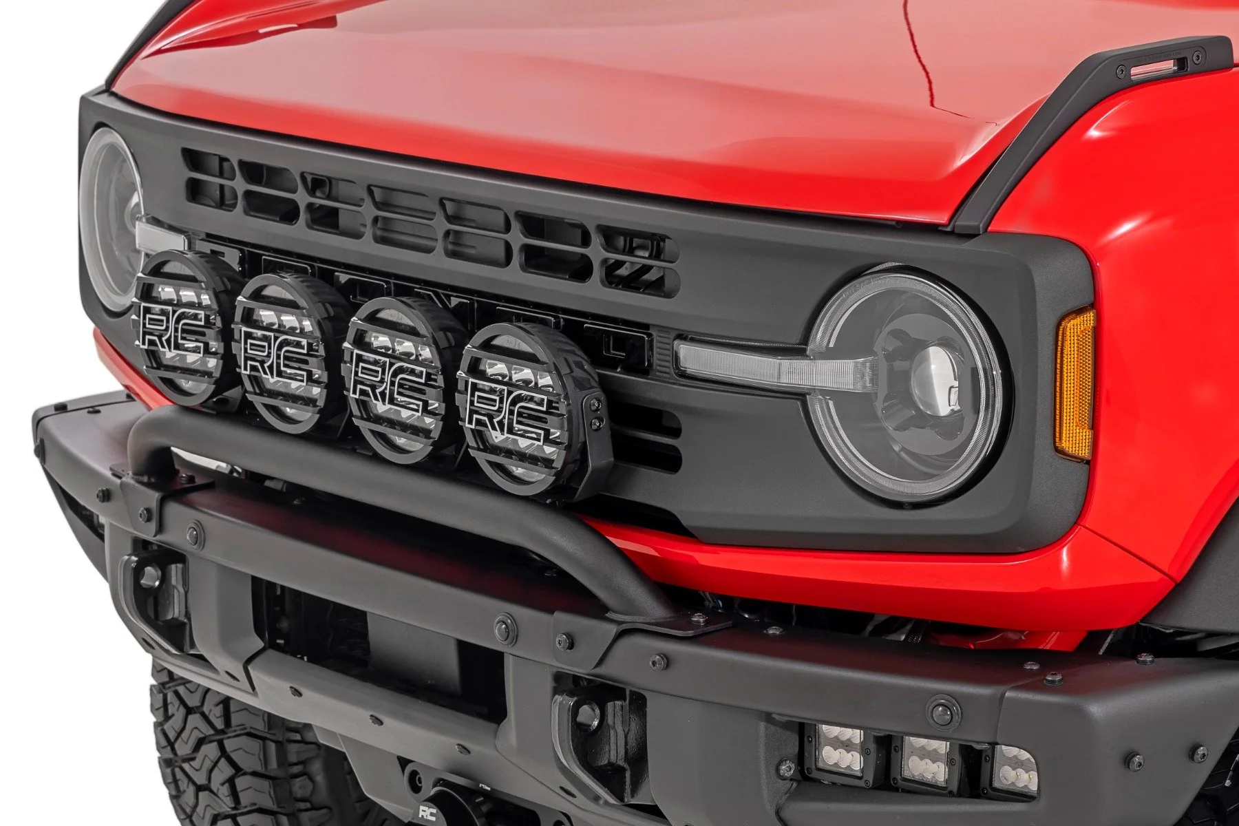 DRL Halo LED Headlights DOT Approved Ford Bronco 21-24 RC RCH5500 - Image 2