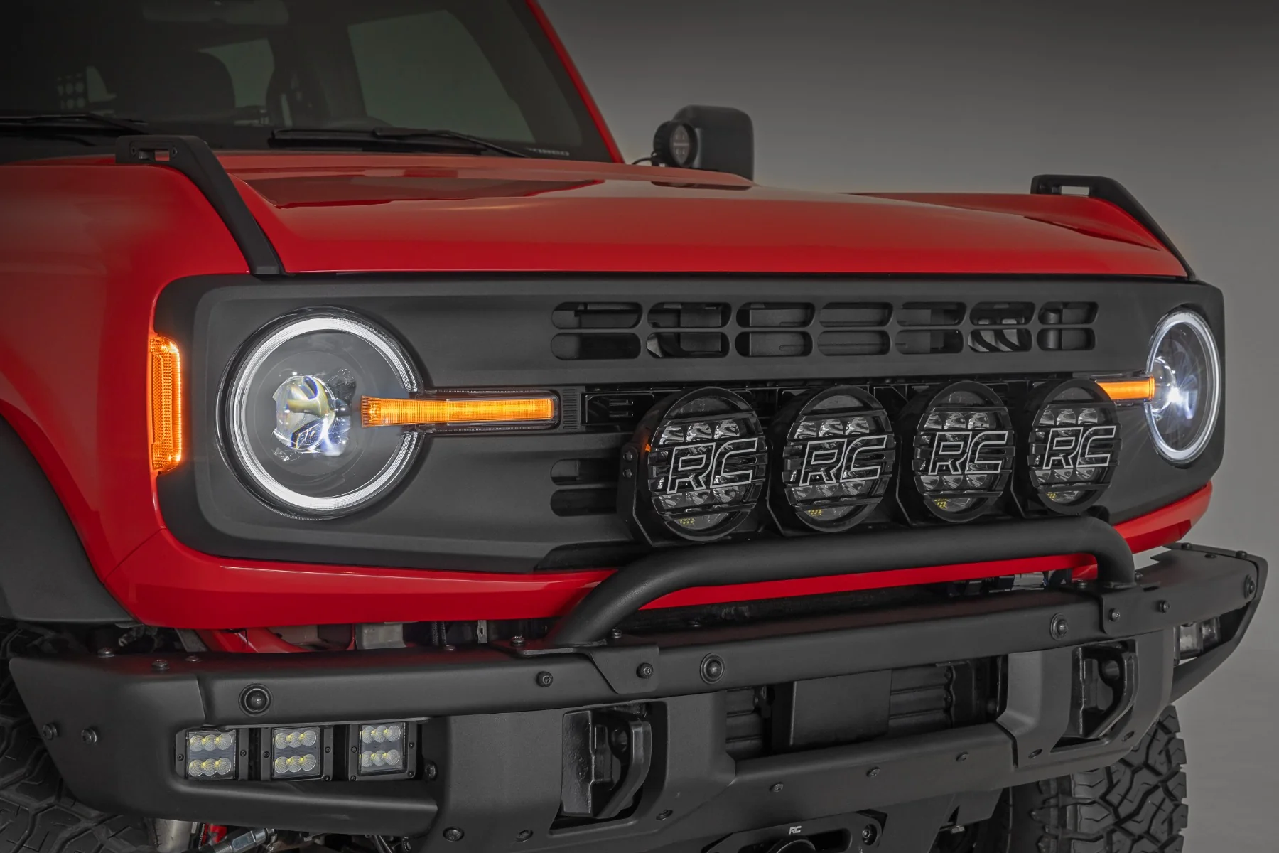 DRL Halo LED Headlights DOT Approved Ford Bronco 21-24 RC RCH5500 - Image 3
