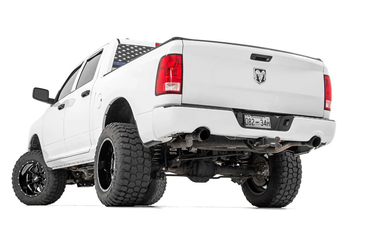 Dual Cat-Back Exhaust BLK Tips 09-18 Ram 1500 V8-4.7L, 5.7L 96009 - Image 3