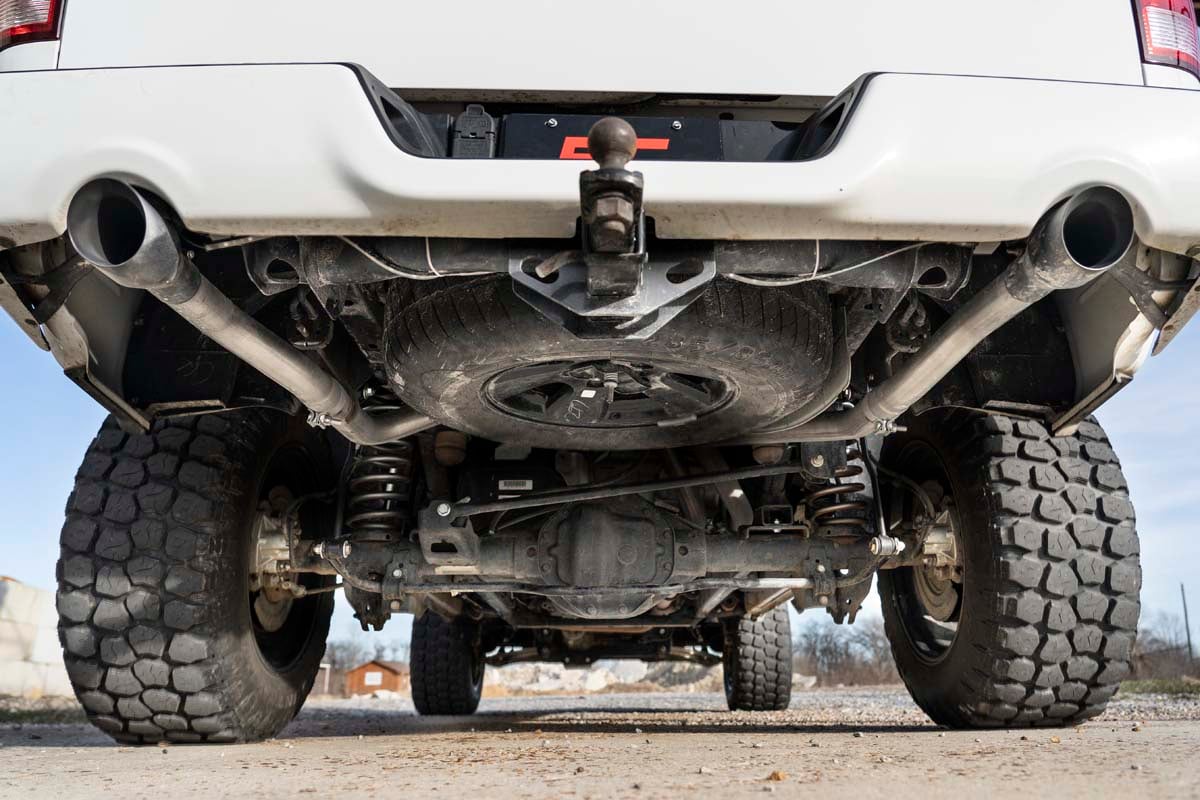 Dual Cat-Back Exhaust BLK Tips 09-18 Ram 1500 V8-4.7L, 5.7L 96009 - Image 4