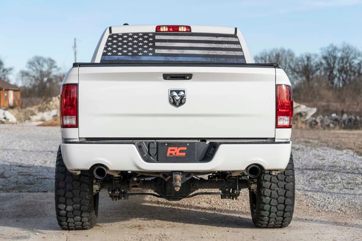 Dual Cat-Back Exhaust BLK Tips 09-18 Ram 1500 V8-4.7L, 5.7L 96009 - Image 5