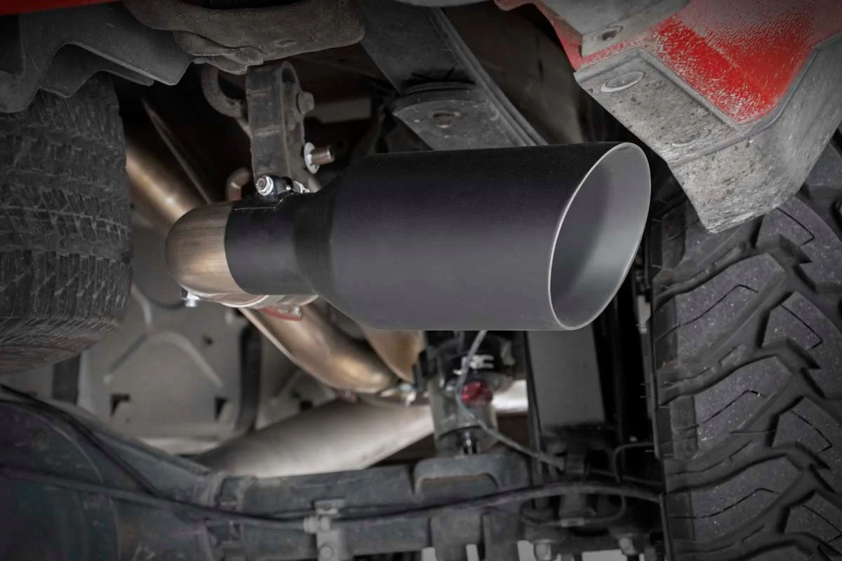 Dual Cat-Back Exhaust System w/Black Tips 09-13 GM 1500 4.8L/5.3L 96008 - Image 6