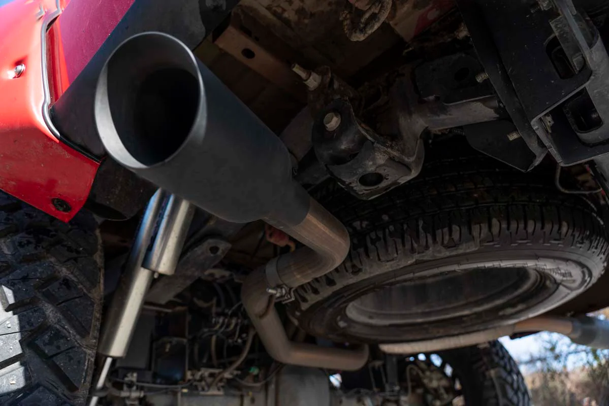 Dual Cat-Back Exhaust System w/Black Tips 15-20 F-150 96006 - Image 6